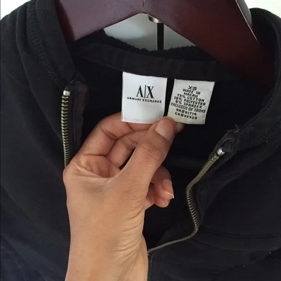 Armani's Exchange logo hoodie, XS - Picture 3 of 4